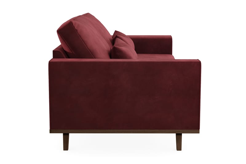 Copenhagen 3-seters Fløyelssofa - Lilla - Møbler - Sofaer - 3 seter sofa
