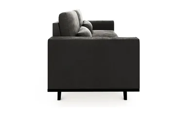 Copenhagen 3-seters Fløyelssofa - Mørk grå - Møbler - Sofaer - 3 seter sofa