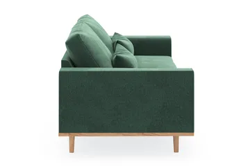 Copenhagen 3-seters Fløyelssofa - Mørk grønn - Møbler - Sofaer - 3 seter sofa