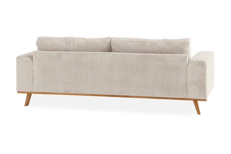 Copenhagen 3-seters Manchestersofa - Beige - Møbler - Sofaer - 3 seter sofa