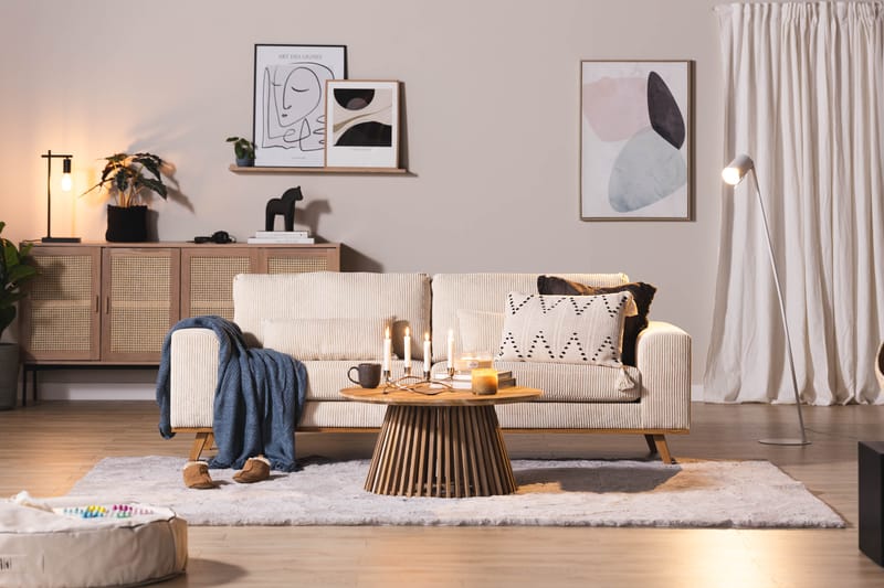 Copenhagen 3-seters Manchestersofa - Beige - Møbler - Sofaer - 3 seter sofa