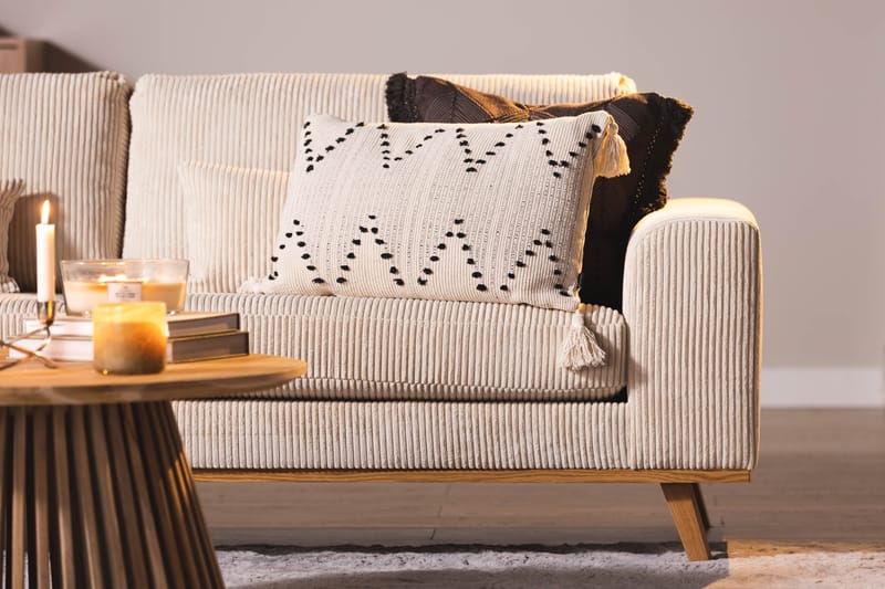 Copenhagen 3-seters Manchestersofa - Beige - Møbler - Sofaer - 3 seter sofa