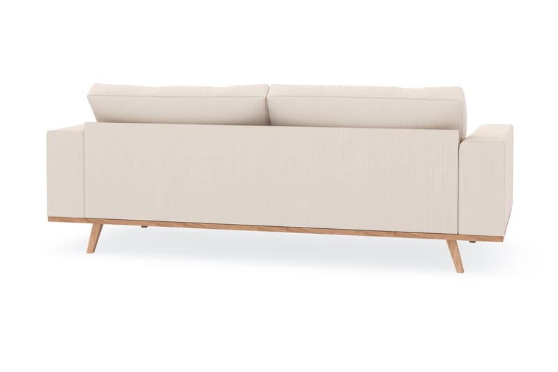 Copenhagen 3-seters Manchestersofa - Beige - Møbler - Sofaer - 3 seter sofa