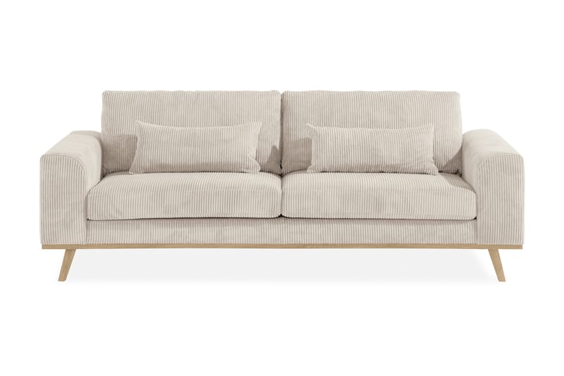 Copenhagen 3-seters Manchestersofa - Beige - Møbler - Sofaer - 3 seter sofa