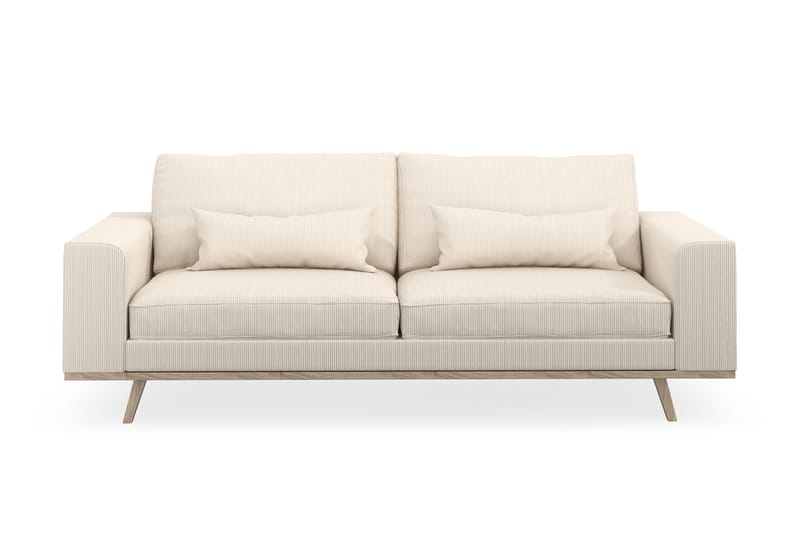 Copenhagen 3-seters Manchestersofa - Beige - Møbler - Sofaer - 3 seter sofa