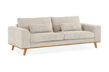 Copenhagen 3-seters Manchestersofa - Beige - Møbler - Sofaer - 3 seter sofa
