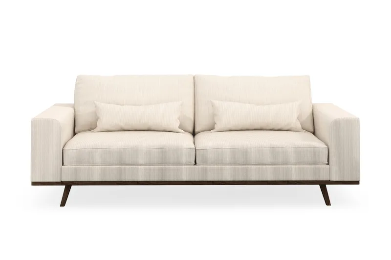 Copenhagen 3-seters Manchestersofa - Beige - Møbler - Sofaer - 3 seter sofa