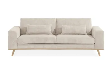 Copenhagen 3-seters Manchestersofa - Beige - Møbler - Sofaer - 3 seter sofa