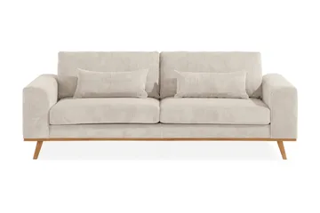 Copenhagen 3-seters Manchestersofa - Beige - Møbler - Sofaer - 3 seter sofa