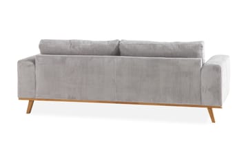 Copenhagen 3-seters Manchestersofa - Lys grå - Møbler - Sofaer - 3 seter sofa