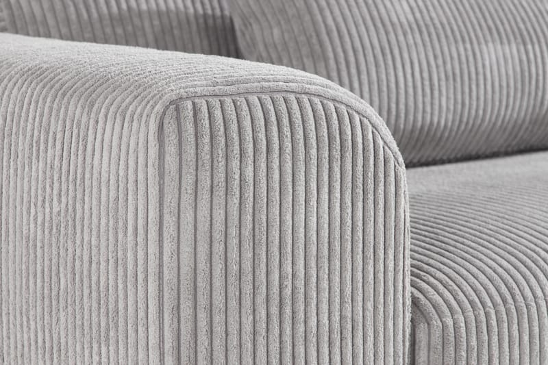 Copenhagen 3-seters Manchestersofa - Lys grå - Møbler - Sofaer - 3 seter sofa