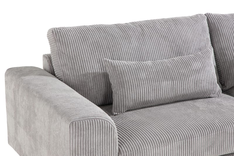 Copenhagen 3-seters Manchestersofa - Lys grå - Møbler - Sofaer - 3 seter sofa