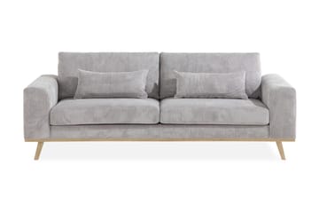 Copenhagen 3-seters Manchestersofa - Lys grå - Møbler - Sofaer - 3 seter sofa
