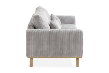 Copenhagen 3-seters Manchestersofa - Lys grå - Møbler - Sofaer - 3 seter sofa