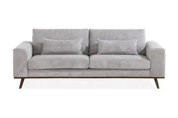 Copenhagen 3-seters Manchestersofa - Lys grå - Møbler - Sofaer - 3 seter sofa