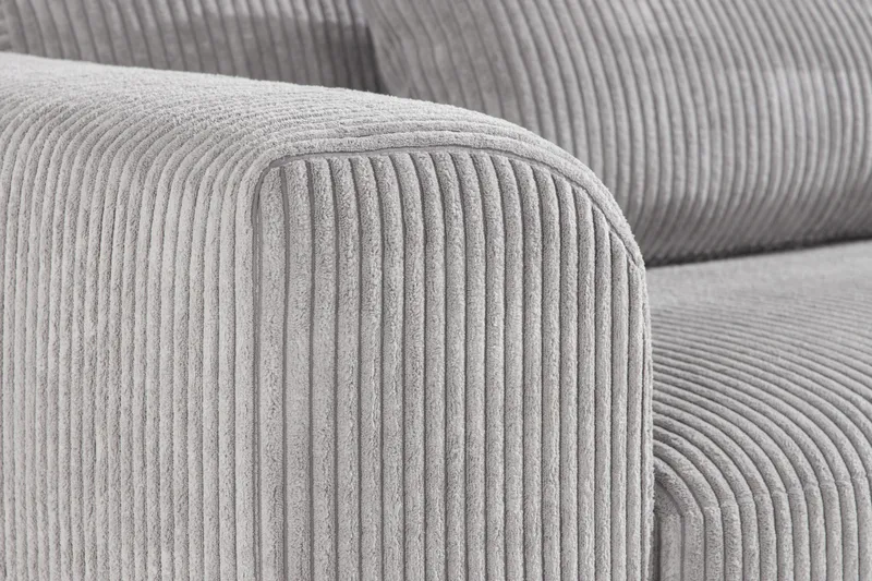 Copenhagen 3-seters Manchestersofa - Lys grå - Møbler - Sofaer - 3 seter sofa