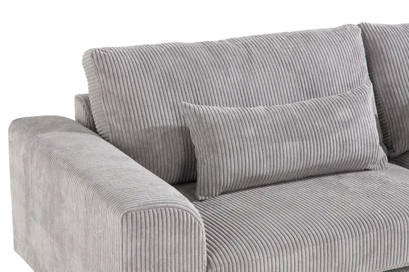 Copenhagen 3-seters Manchestersofa - Lys grå - Møbler - Sofaer - 3 seter sofa