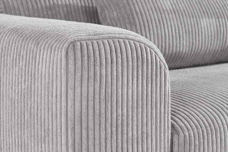 Copenhagen 3-seters Manchestersofa - Lys grå - Møbler - Sofaer - 3 seter sofa