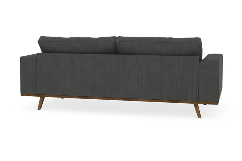Copenhagen 3-seters Manchestersofa - Mørk grå - Møbler - Sofaer - 3 seter sofa
