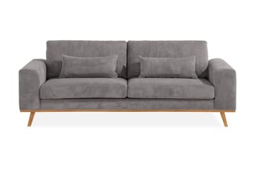 Copenhagen 3-seters Manchestersofa - Mørk grå - Møbler - Sofaer - 3 seter sofa