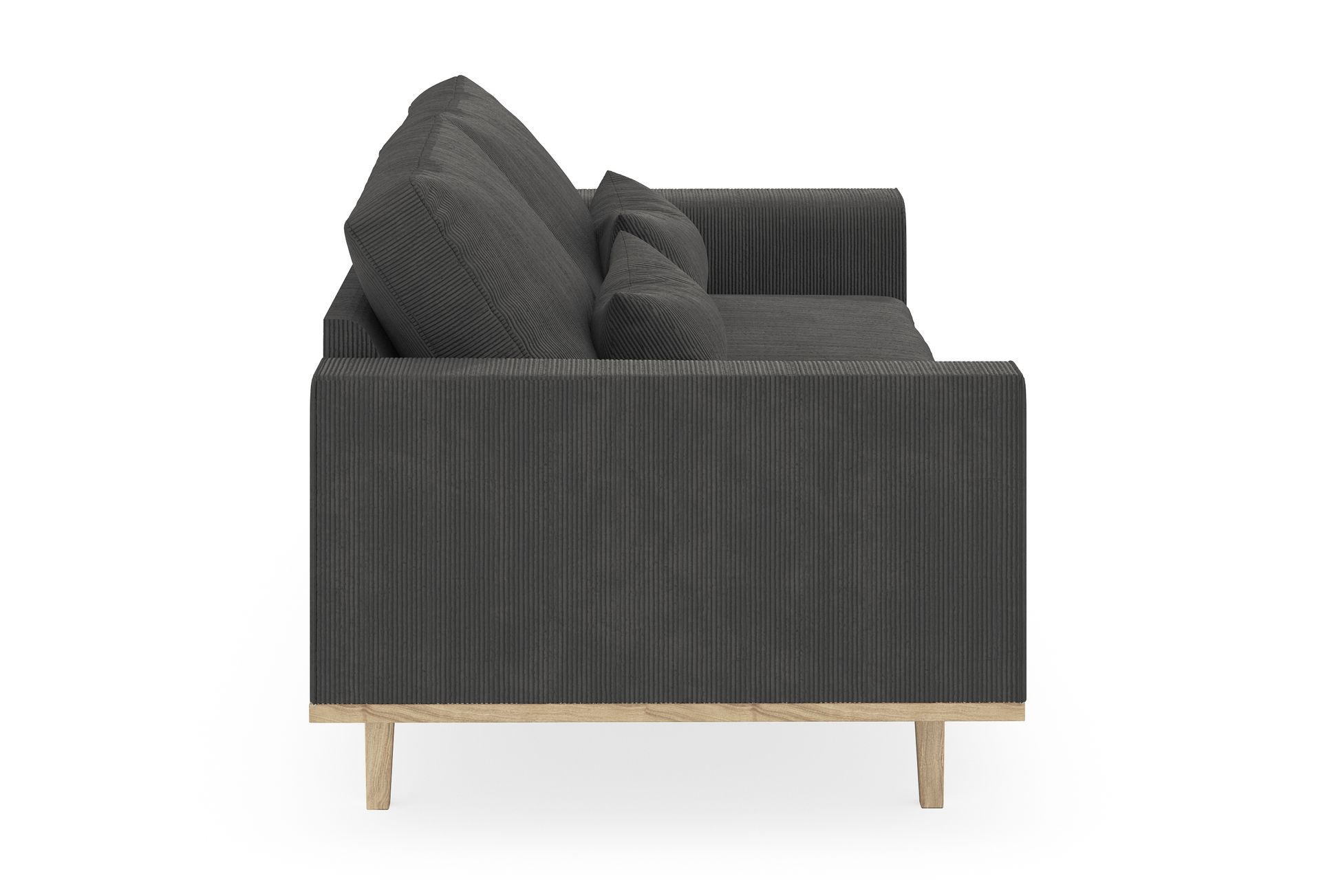 Copenhagen 3-seters Manchestersofa - Mørk grå - Møbler - Sofaer - 3 seter sofa
