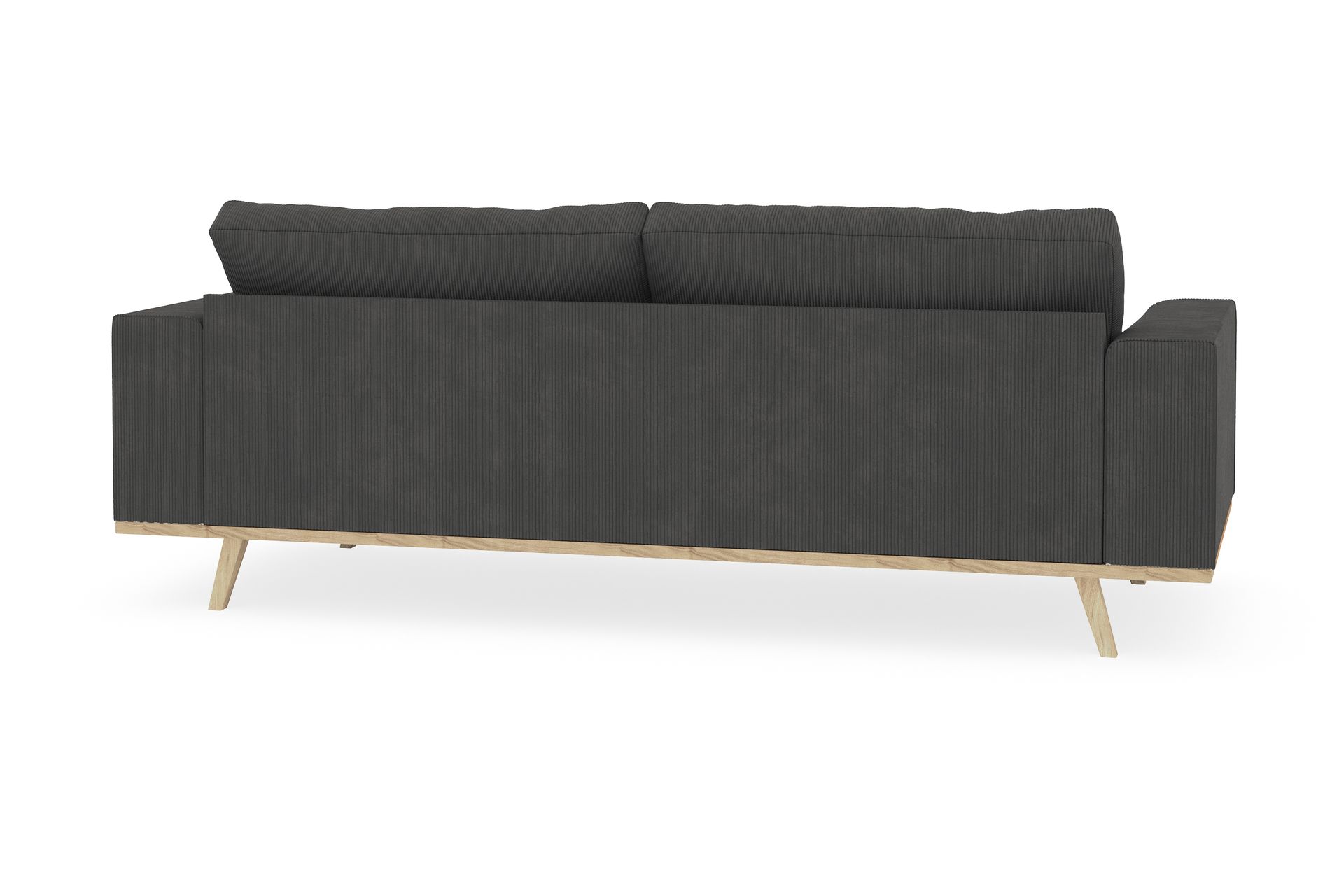Copenhagen 3-seters Manchestersofa - Mørk grå - Møbler - Sofaer - 3 seter sofa