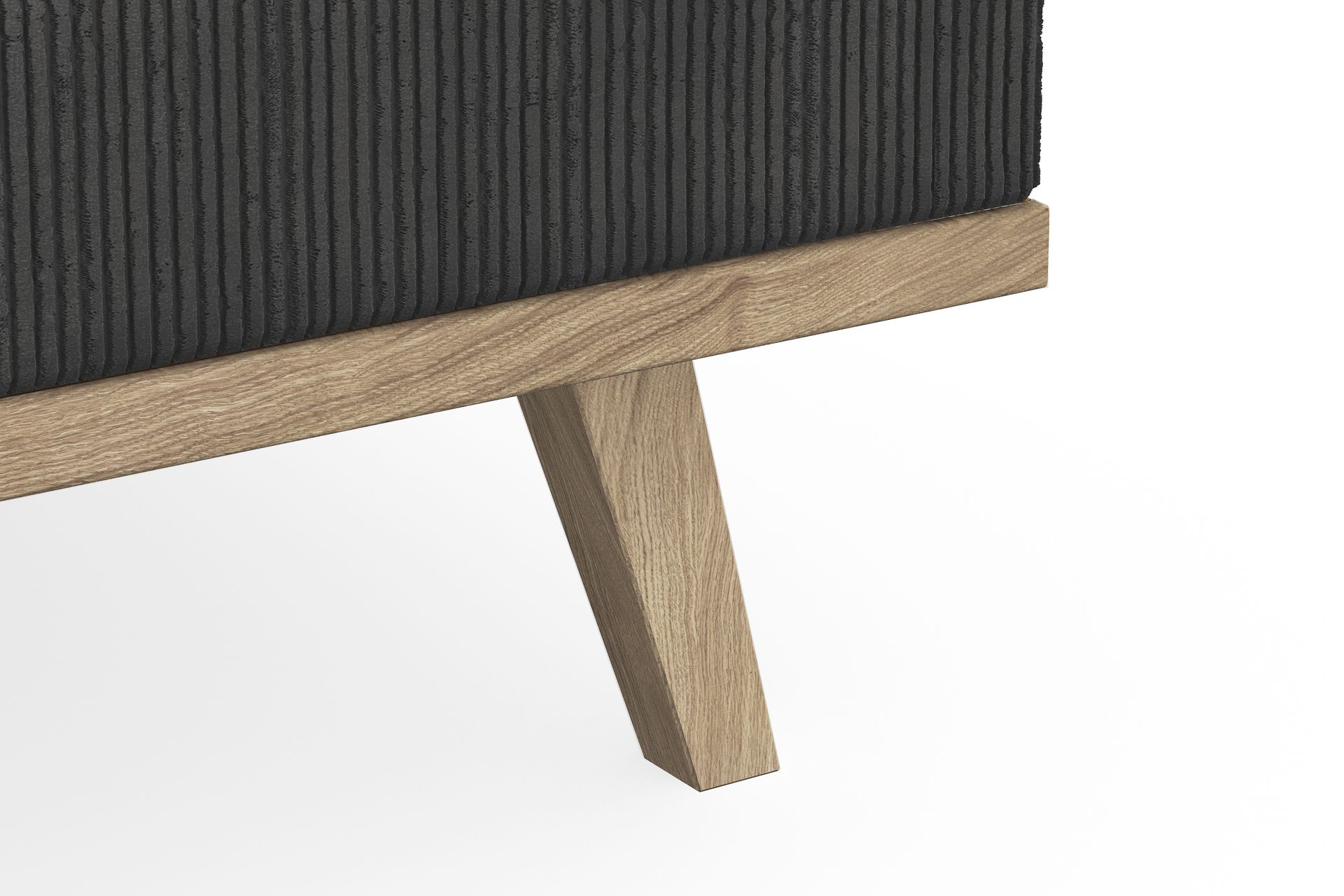 Copenhagen 3-seters Manchestersofa - Mørk grå - Møbler - Sofaer - 3 seter sofa