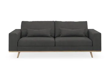 Copenhagen 3-seters Manchestersofa - Mørk grå - Møbler - Sofaer - 3 seter sofa