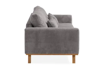 Copenhagen 3-seters Manchestersofa - Mørk grå - Møbler - Sofaer - 3 seter sofa