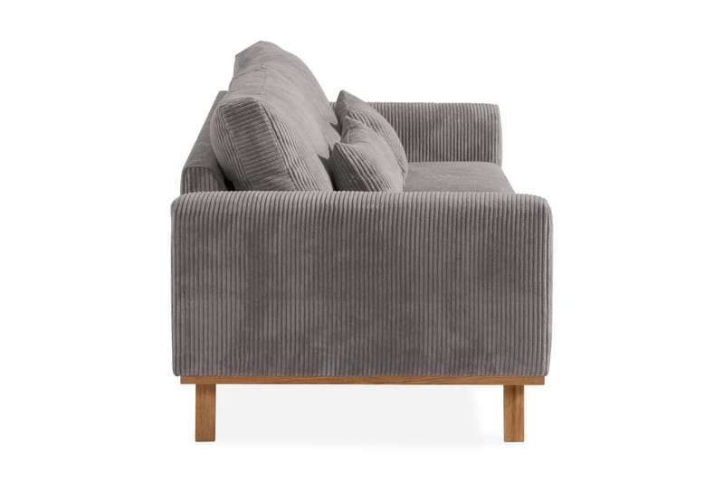 Copenhagen 3-seters Manchestersofa - Mørk grå - Møbler - Sofaer - 3 seter sofa