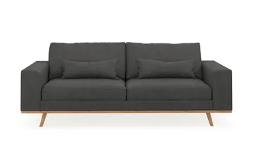 Copenhagen 3-seters Manchestersofa - Mørk grå - Møbler - Sofaer - 3 seter sofa