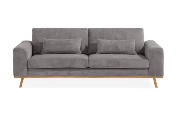 Copenhagen 3-seters Manchestersofa - Mørk grå - Møbler - Sofaer - 3 seter sofa