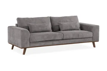 Copenhagen 3-seters Manchestersofa - Mørk grå - Møbler - Sofaer - 3 seter sofa