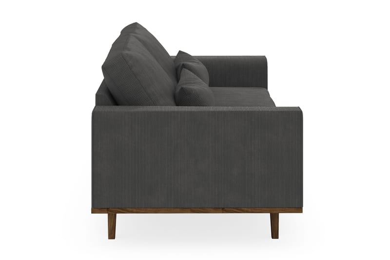Copenhagen 3-seters Manchestersofa - Mørk grå - Møbler - Sofaer - 3 seter sofa