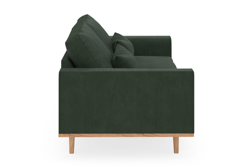 Copenhagen 3-seters Manchestersofa - Mørk grønn - Møbler - Sofaer - 3 seter sofa