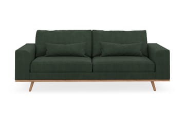 Copenhagen 3-seters Manchestersofa - Mørk grønn - Møbler - Sofaer - 3 seter sofa