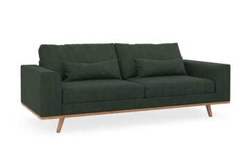 Copenhagen 3-seters Manchestersofa - Mørk grønn - Møbler - Sofaer - 3 seter sofa