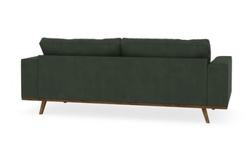 Copenhagen 3-seters Manchestersofa - Mørk grønn - Møbler - Sofaer - 3 seter sofa