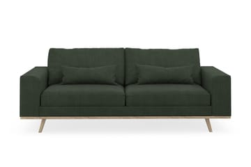Copenhagen 3-seters Manchestersofa - Mørk grønn - Møbler - Sofaer - 3 seter sofa