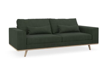 Copenhagen 3-seters Manchestersofa - Mørk grønn - Møbler - Sofaer - 3 seter sofa