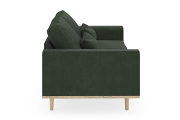 Copenhagen 3-seters Manchestersofa - Mørk grønn - Møbler - Sofaer - 3 seter sofa