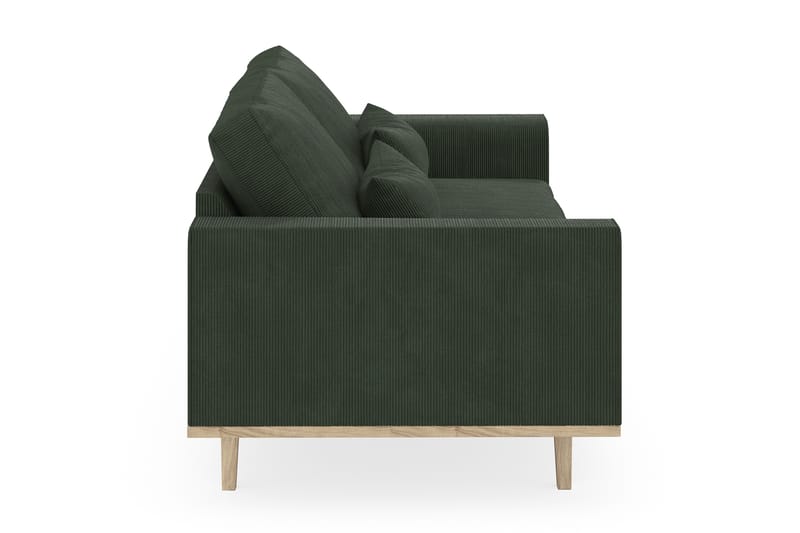Copenhagen 3-seters Manchestersofa - Mørk grønn - Møbler - Sofaer - 3 seter sofa