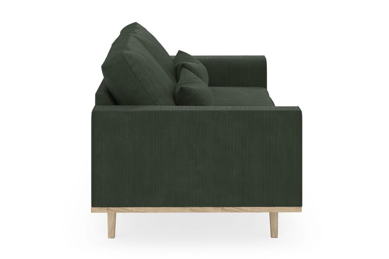 Copenhagen 3-seters Manchestersofa - Mørk grønn - Møbler - Sofaer - 3 seter sofa
