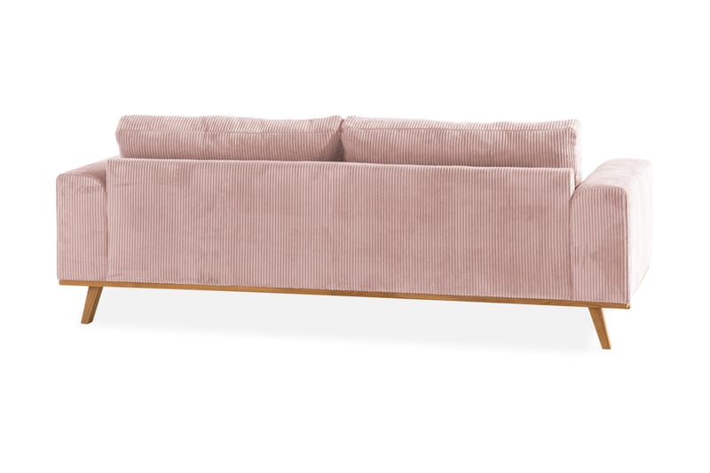 Copenhagen 3-seters Manchestersofa - Rosa - Møbler - Sofaer - 3 seter sofa
