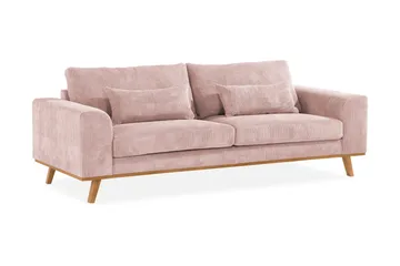 Copenhagen 3-seters Manchestersofa - Rosa - Møbler - Sofaer - 3 seter sofa