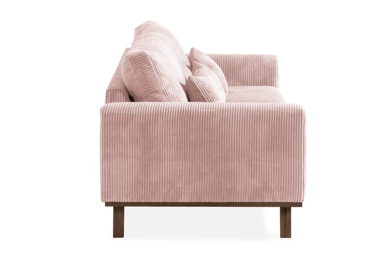 Copenhagen 3-seters Manchestersofa - Rosa - Møbler - Sofaer - 3 seter sofa