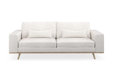 Copenhagen 3-seters Sofa i Bouclé - Hvit - Møbler - Sofaer - 3 seter sofa