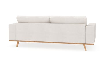 Copenhagen 3-seters Sofa i Bouclé - Hvit - Møbler - Sofaer - 3 seter sofa