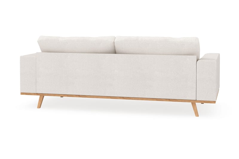Copenhagen 3-seters Sofa i Bouclé - Hvit - Møbler - Sofaer - 3 seter sofa