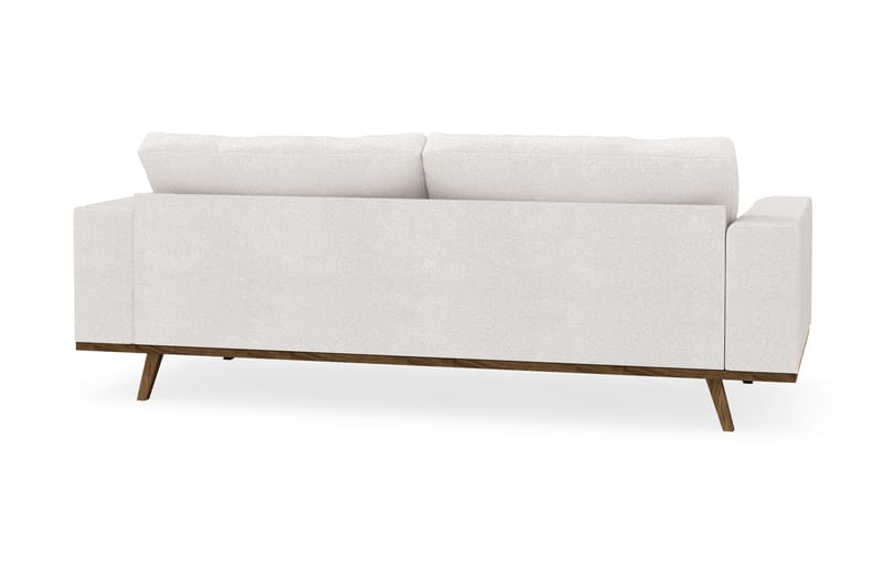 Copenhagen 3-seters Sofa i Bouclé - Hvit - Møbler - Sofaer - 3 seter sofa